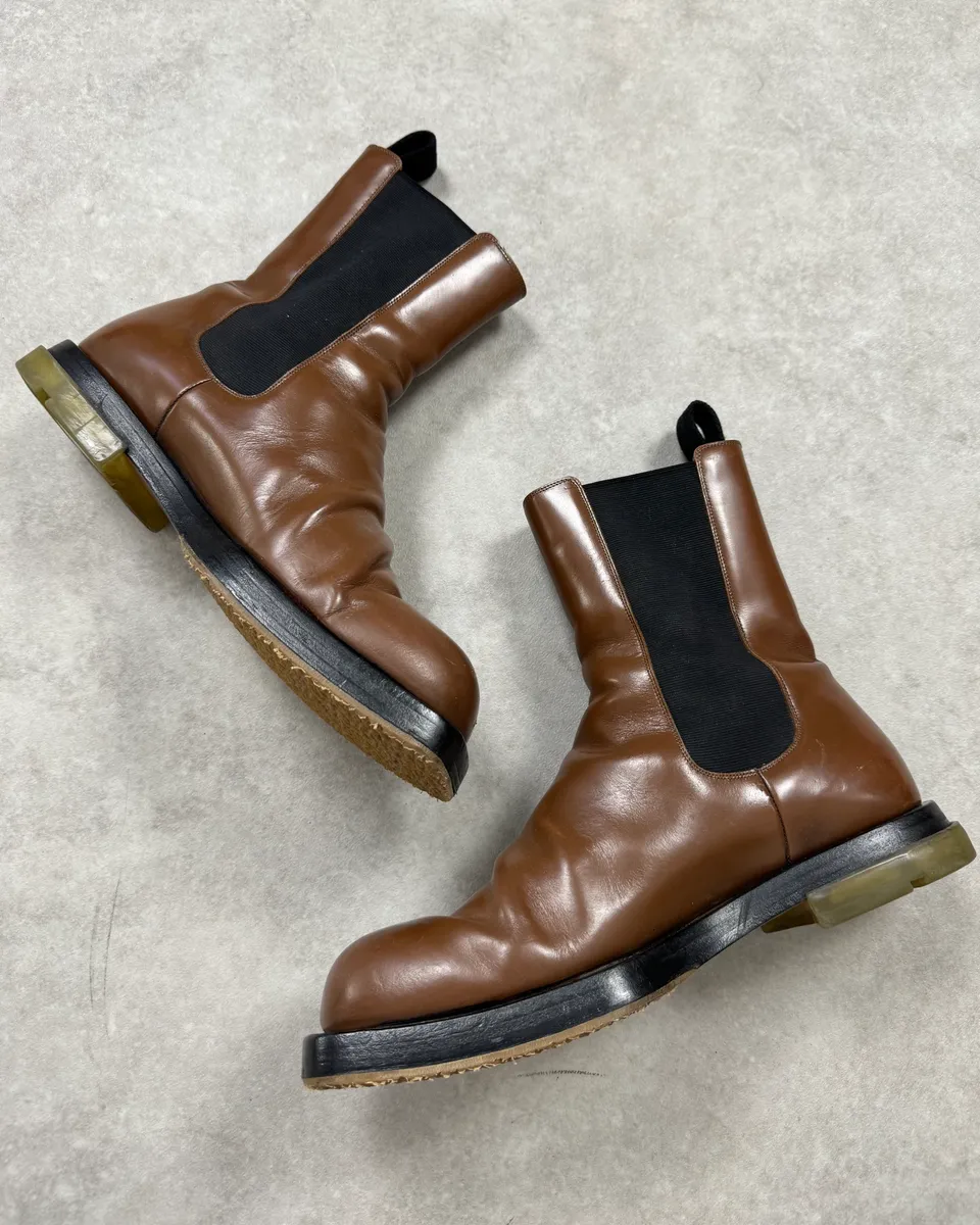 Bottega Veneta Brown Leather Boots - Image 5