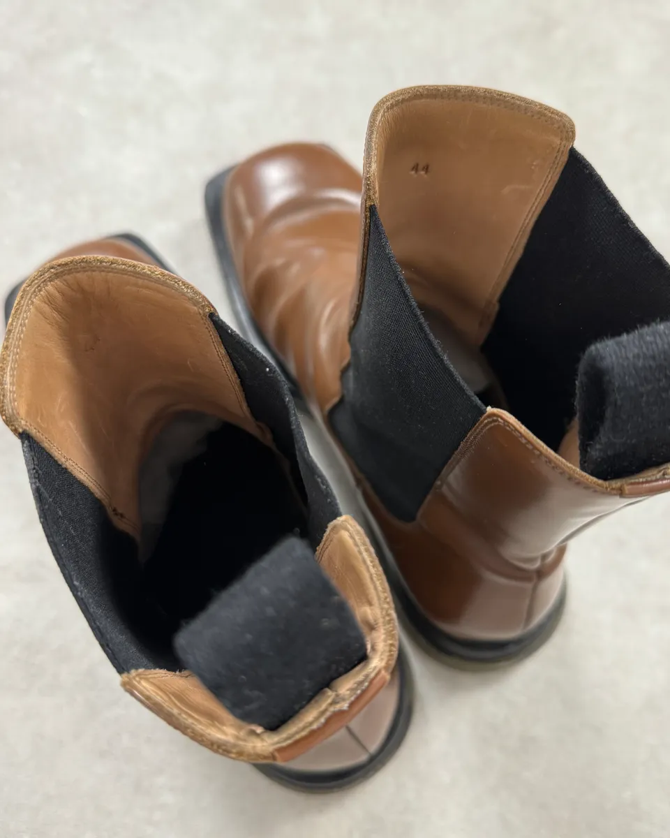 Bottega Veneta Brown Leather Boots - Image 9
