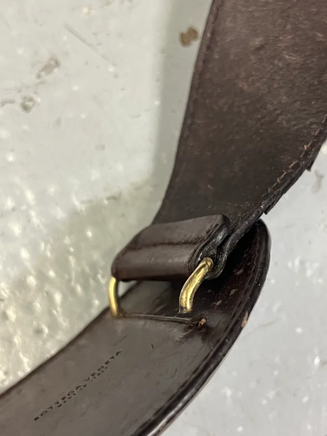 Bottega Veneta Brown Woven Leather Belt - Image 8