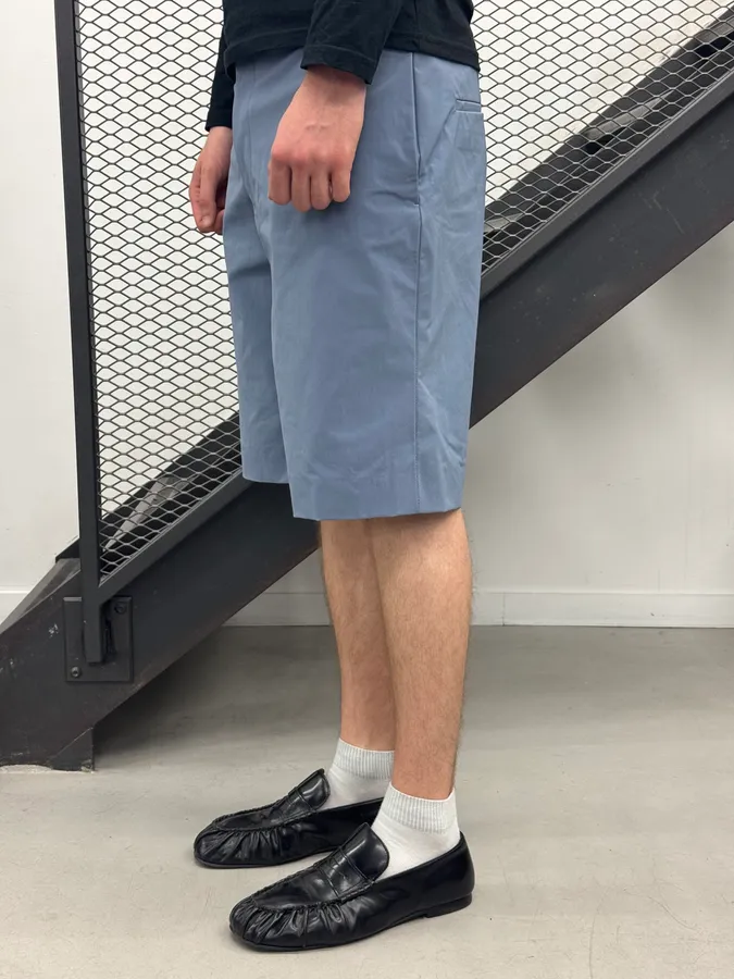 Bottega Veneta Light Blue Cozy Chino Shorts - Image 2
