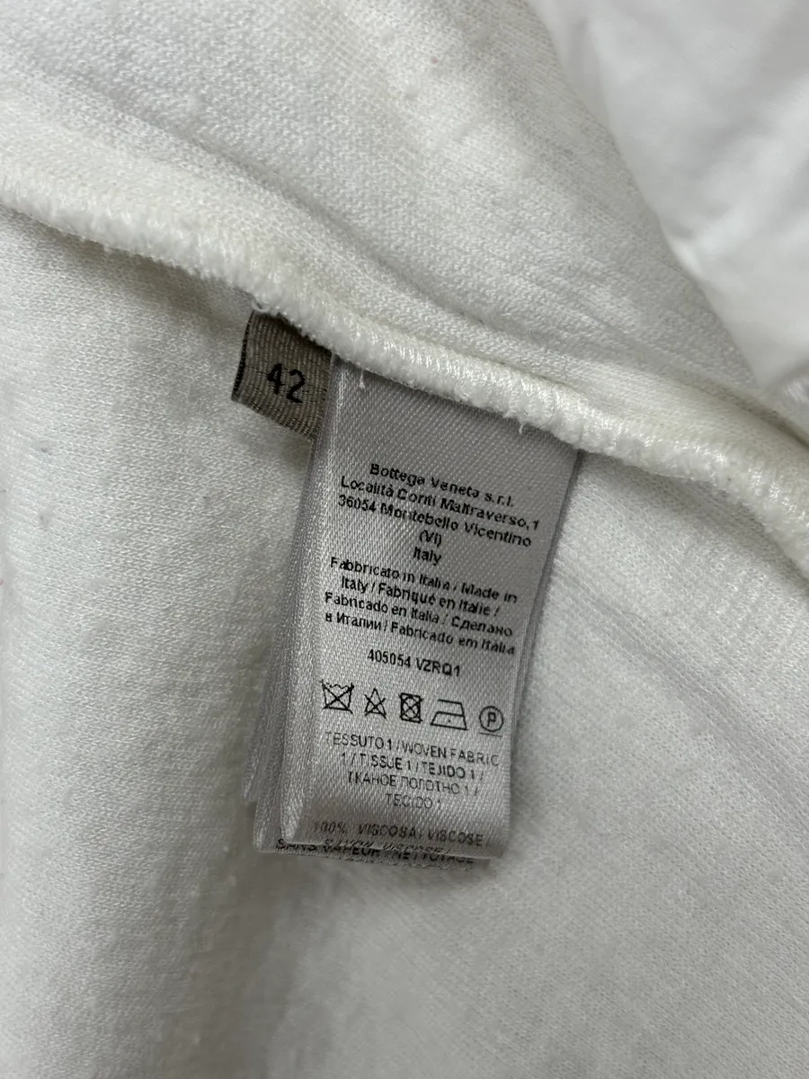 Bottega Veneta White Brown & Red Tricolor Track Jacket - Image 11
