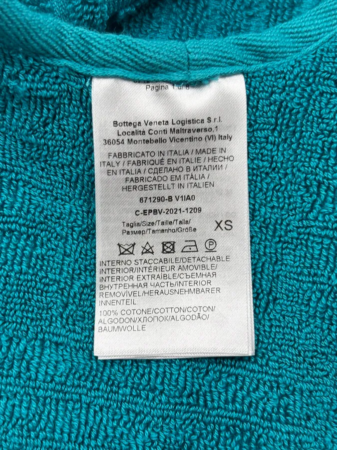 Bottega Veneta White Rubber Leather Removable Vest Hooded Jacket - Image 12