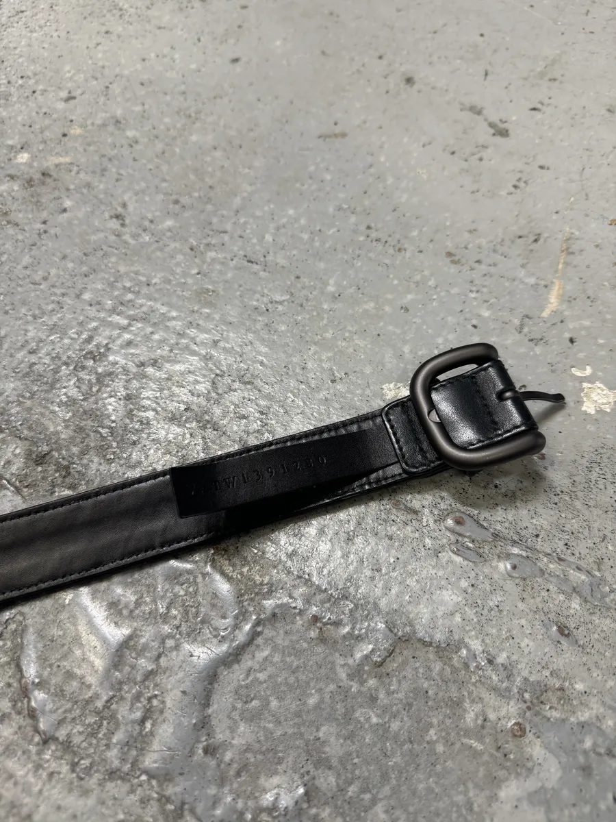 Bottega Veneta Woven Black & Green Leather Belt - Image 9
