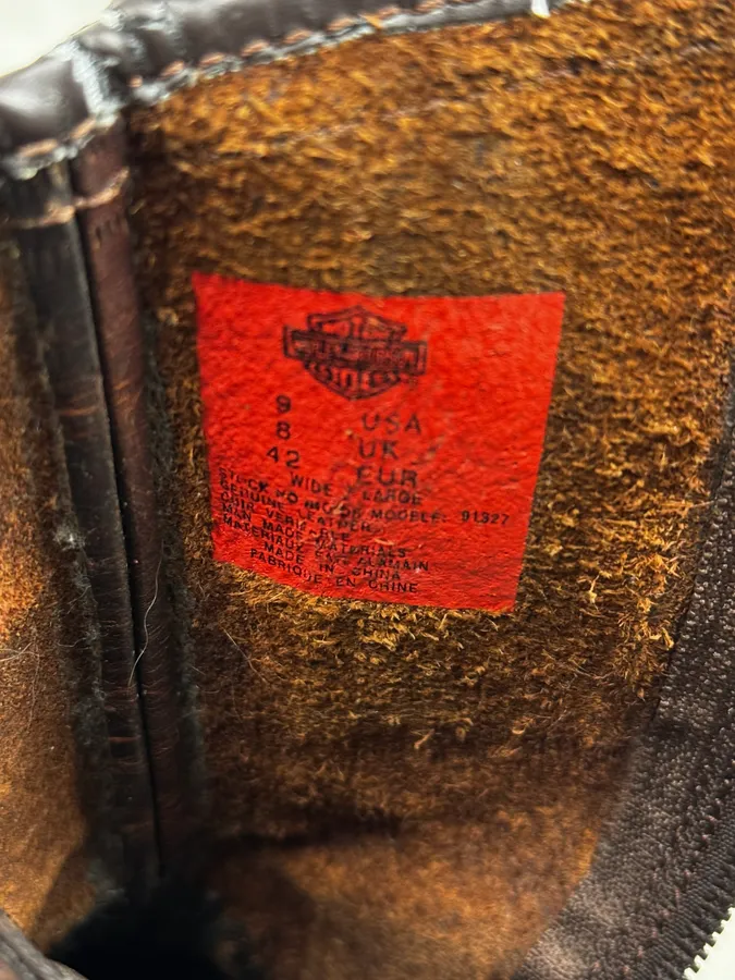 Bottes vintage Harley Davidson 42 UE 9 USA - Image 9