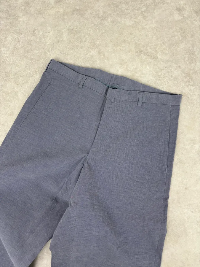 Burberry Blue Cotton Chino Pants - Image 5