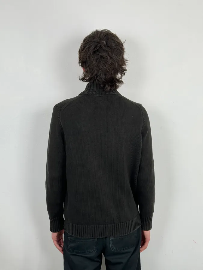 C.P. Company Brown Premium Wool Cardigan Sweater - Image 4