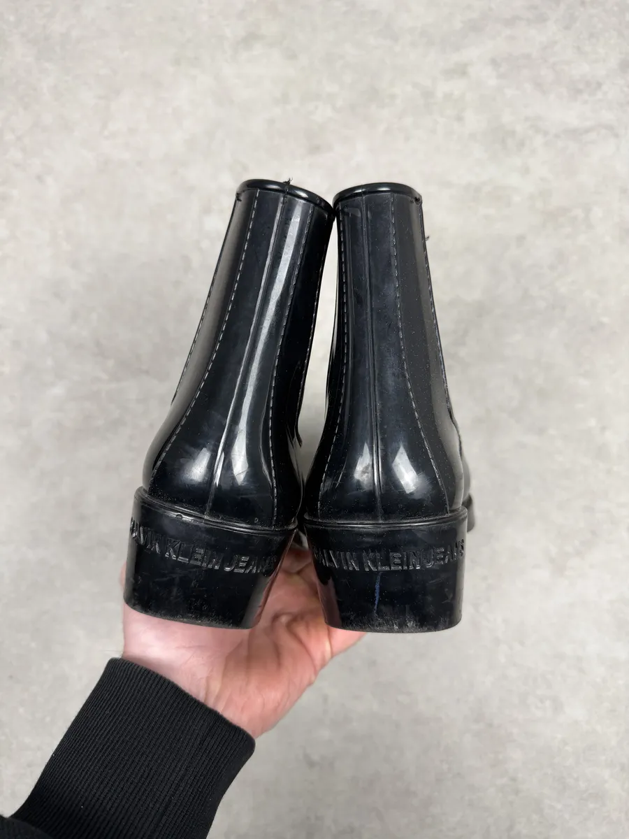 Calvin Klein 205W39NYC Cow-Boy Leather Boots by Raf Simons - Image 8