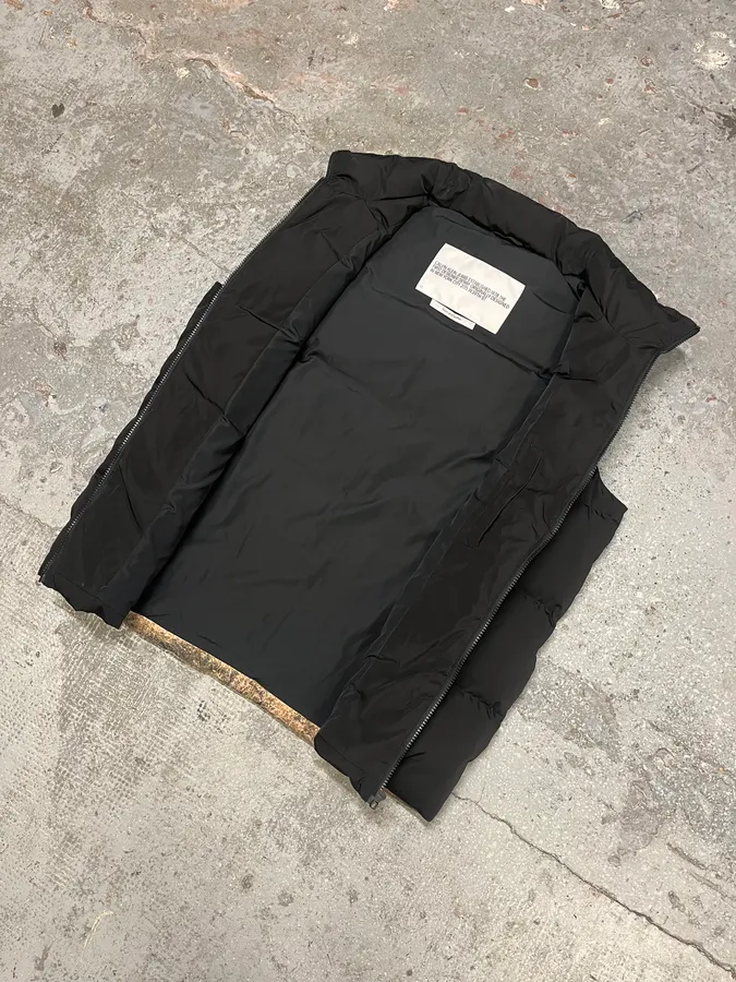 Calvin Klein Jeans x Raf Simons Est. 1978 Americana Landscape Black Puffer Vest - Image 6