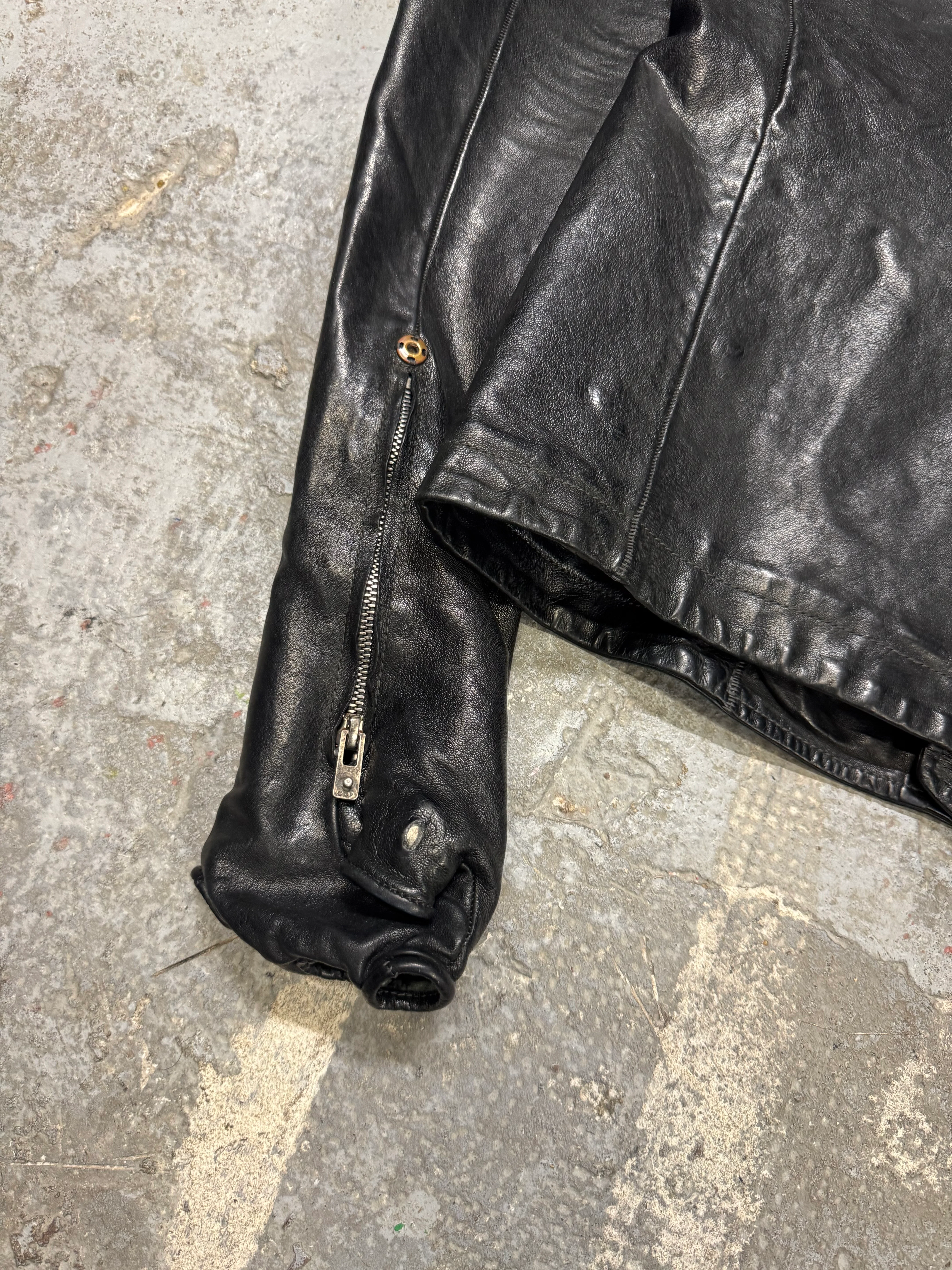 Carol Christian Poell Gloved Prosthetic Elbow Black Leather Jacket - Image 3