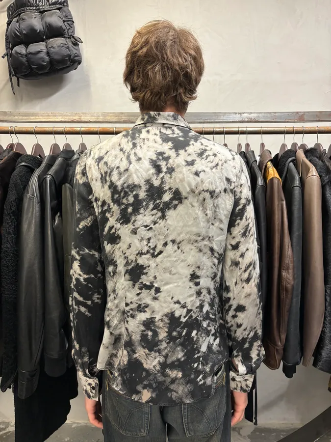 Cavalli Black Obscur Cow Fur Shirt - Image 3