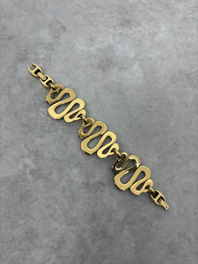 Cavalli Gold Snake Avant-Garde Bracelet