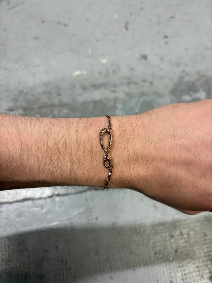 Cavalli Rose Gold Snake Charm Bracelet - Image 4