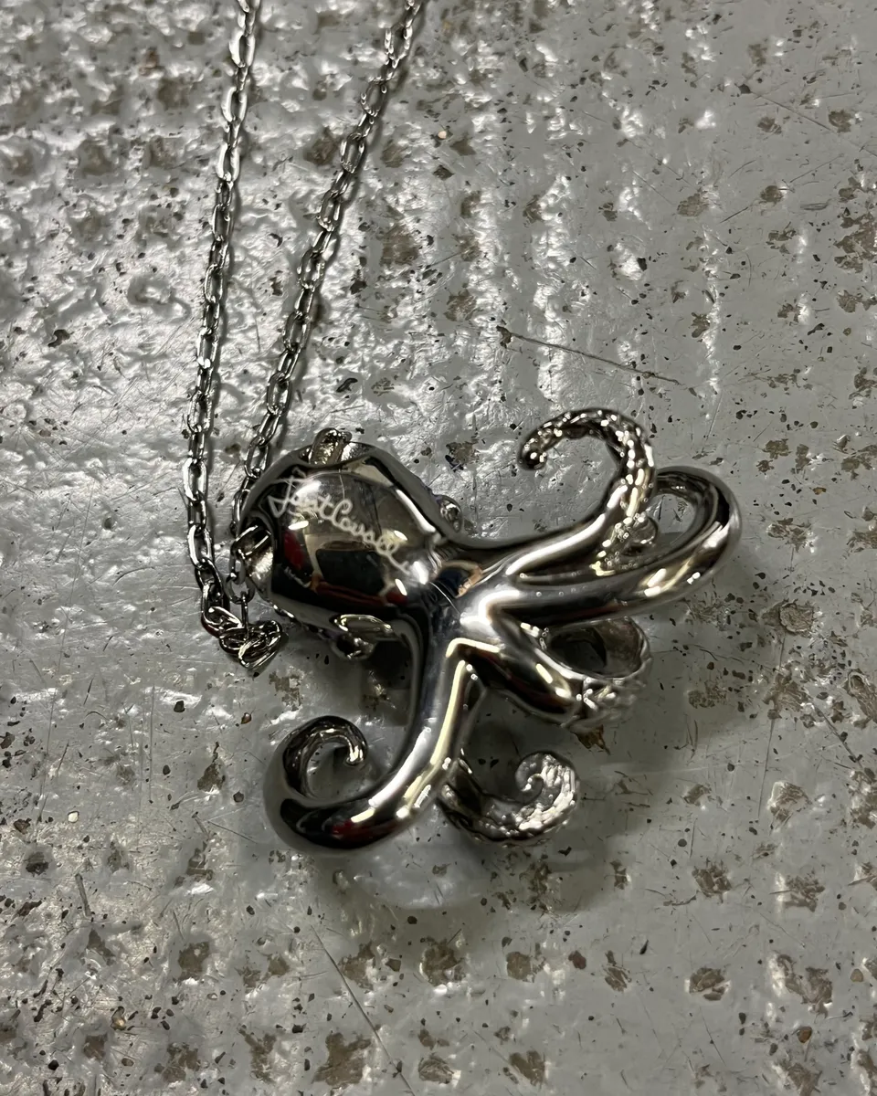 Cavalli Stainless Steel Purple Strass Octopus Pendant Necklace - Image 6