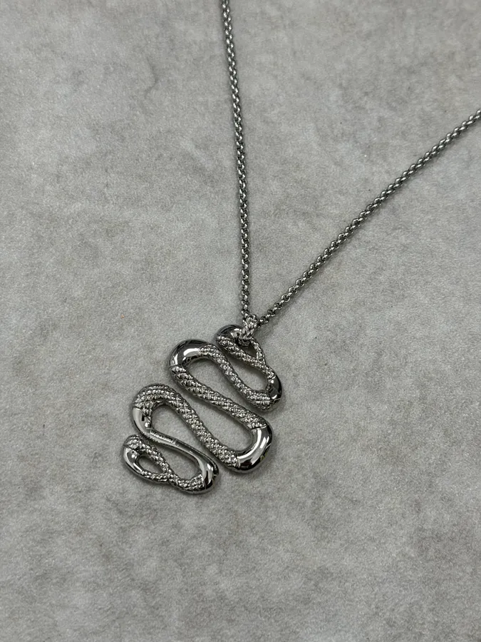 Cavalli Steel Snake Necklace - Image 3