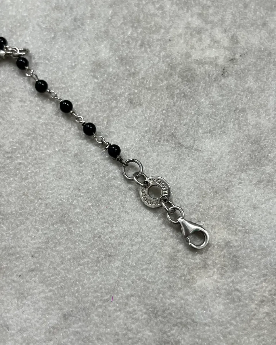 Cesare Paciotti Black Pearl Spike Charm Bracelet - Image 7