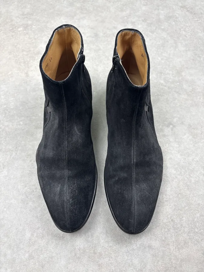 Cesare Paciotti Black Suede Chelsea Leather Boots - Image 2