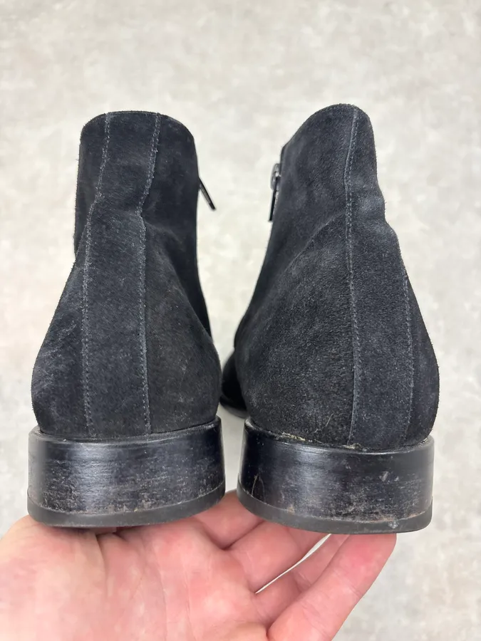 Cesare Paciotti Black Suede Chelsea Leather Boots - Image 7