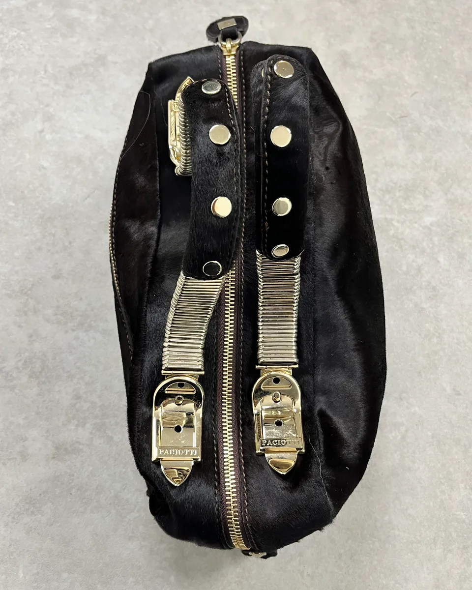Cesare Paciotti Brown Pony Hair Handle Bag - Image 7