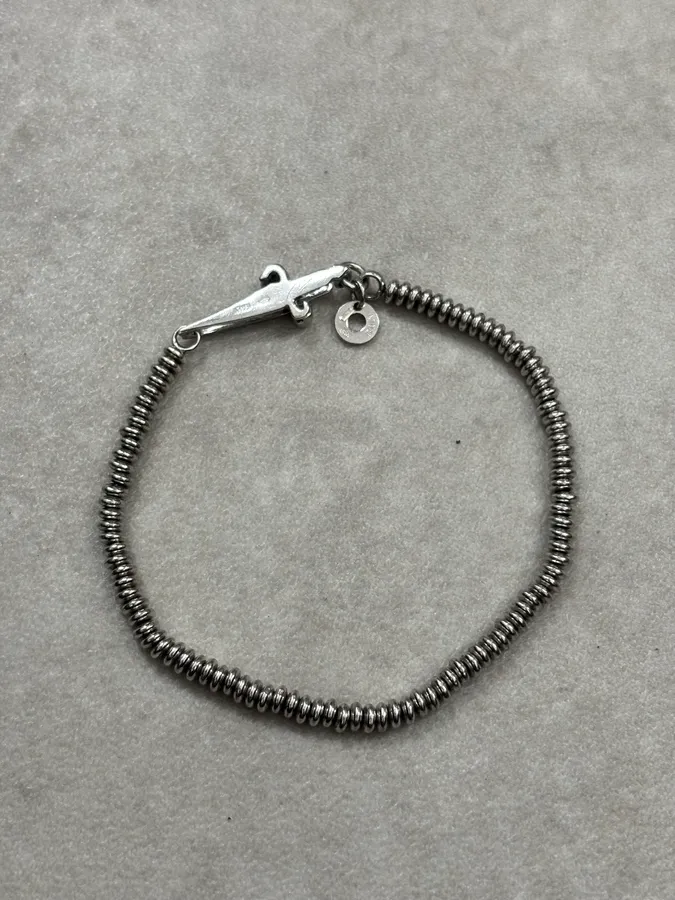 Cesare Paciotti Silver 925 Bracelet Cross Toggle Charm - Image 7