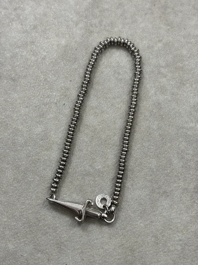 Cesare Paciotti Silver 925 Bracelet Cross Toggle Charm - Image 9