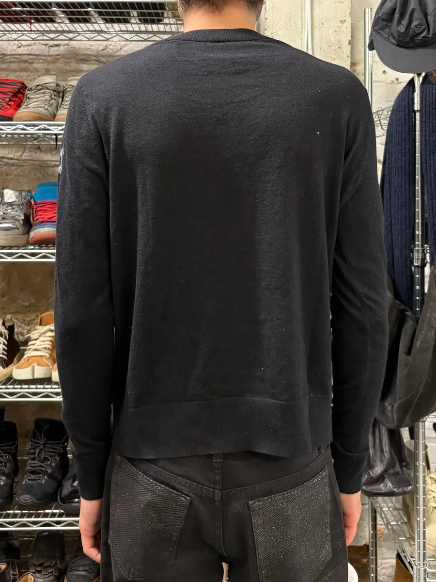 Chanel Black Uniform Logo Sweater - Image 4