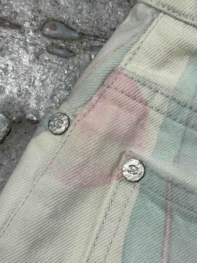 2010s Chanel Flowers Pink Easter Classy Pants - Image 13