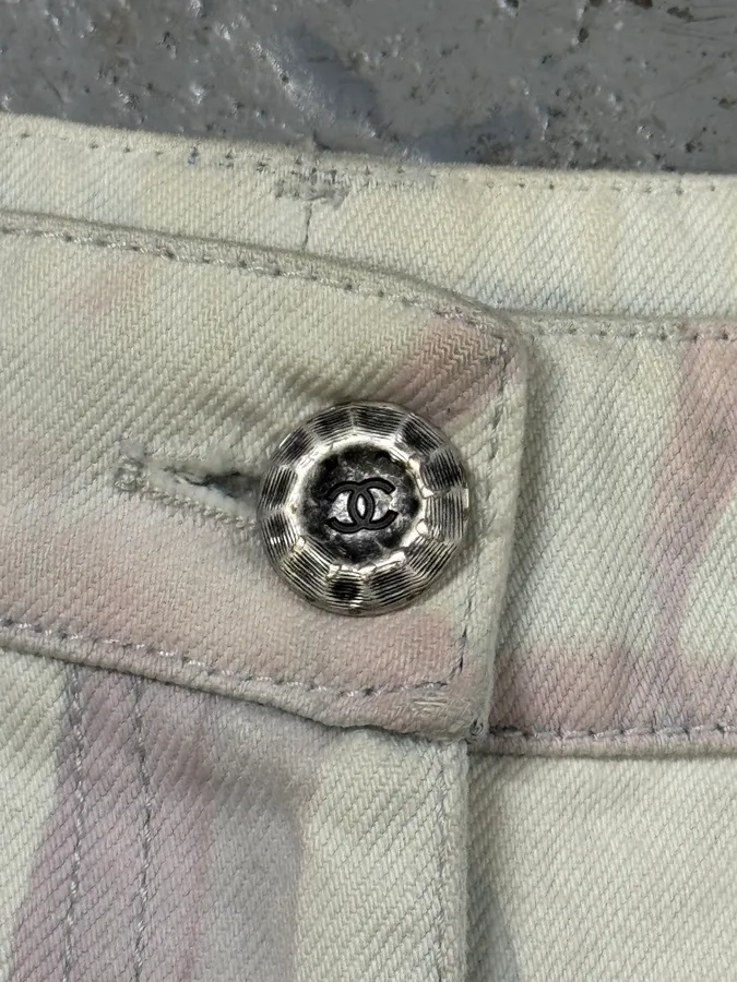2010s Chanel Flowers Pink Easter Classy Pants - Image 9