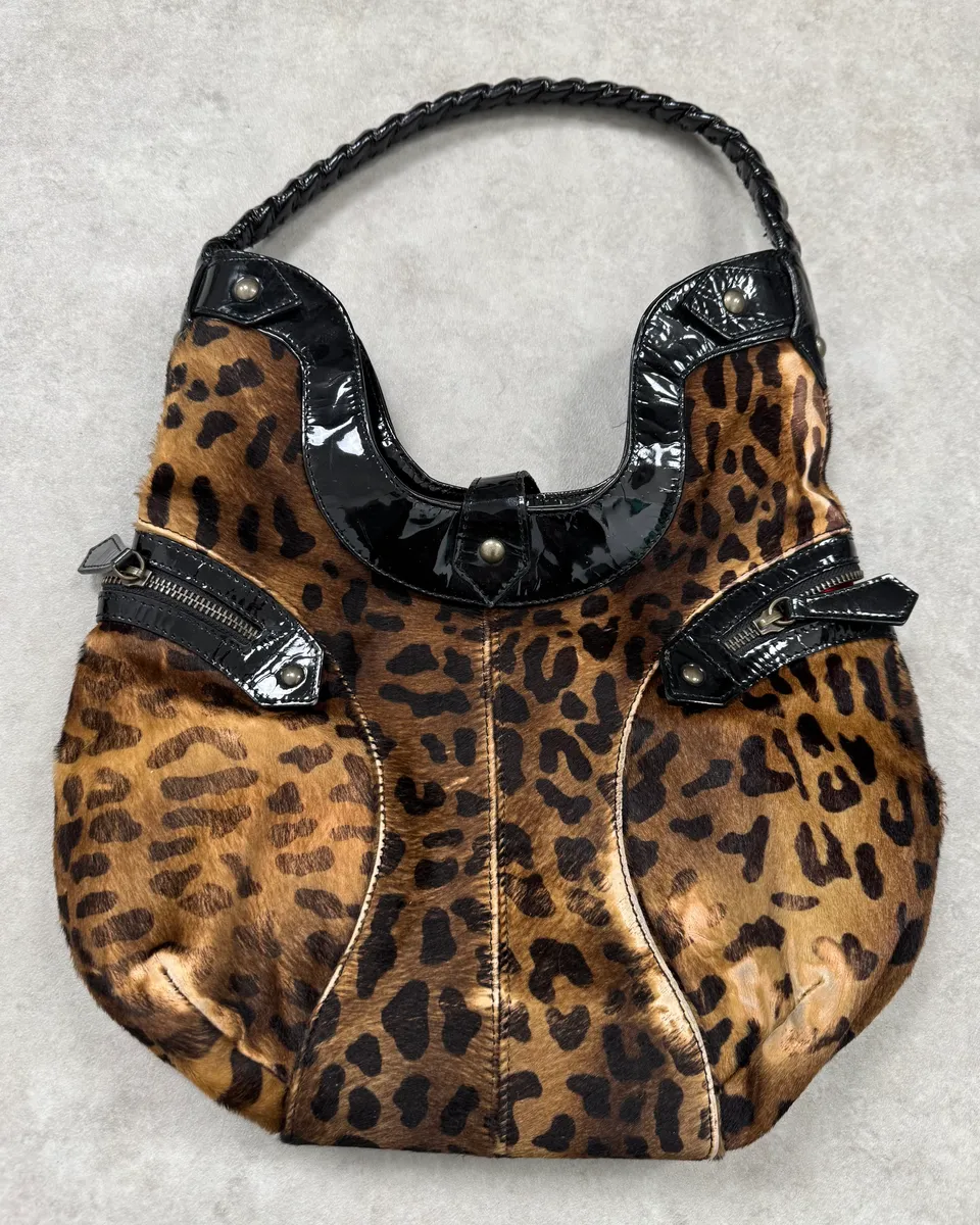 Christian Louboutin Leopard Calf Hair Handle Bag - Image 7