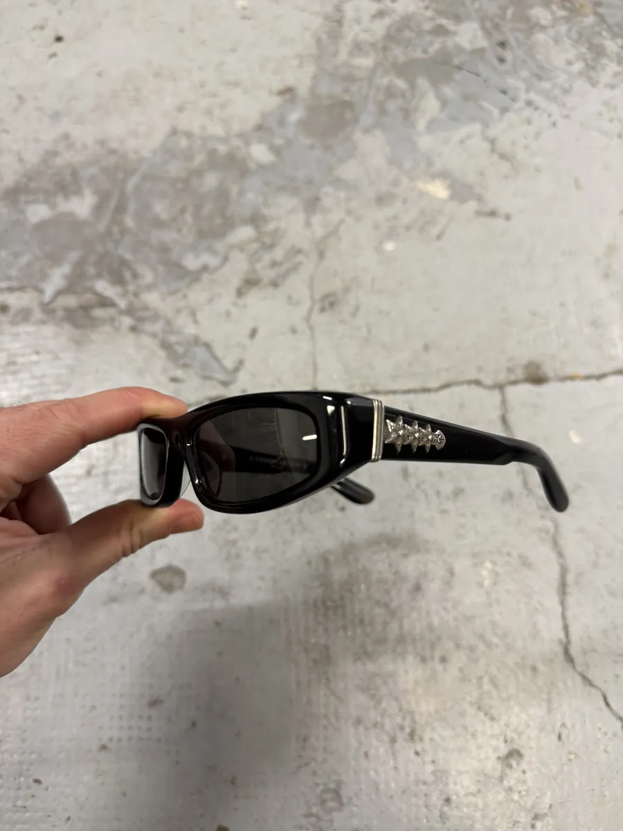 Chrome Hearts Black Roller Signature Sunglasses - Image 7