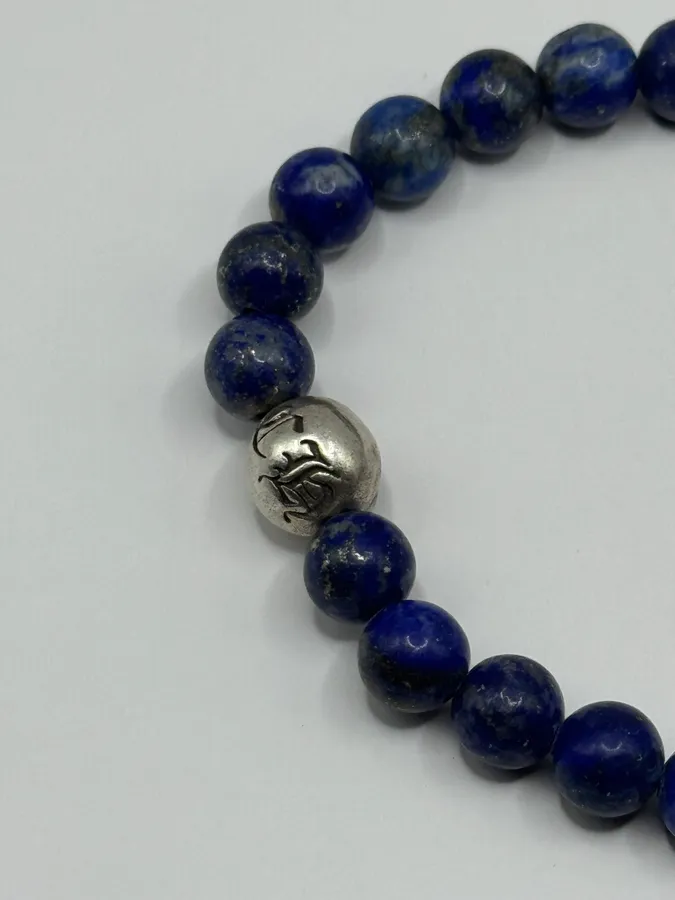 Chrome Hearts Blue Plus Bead Bracelet - Image 5