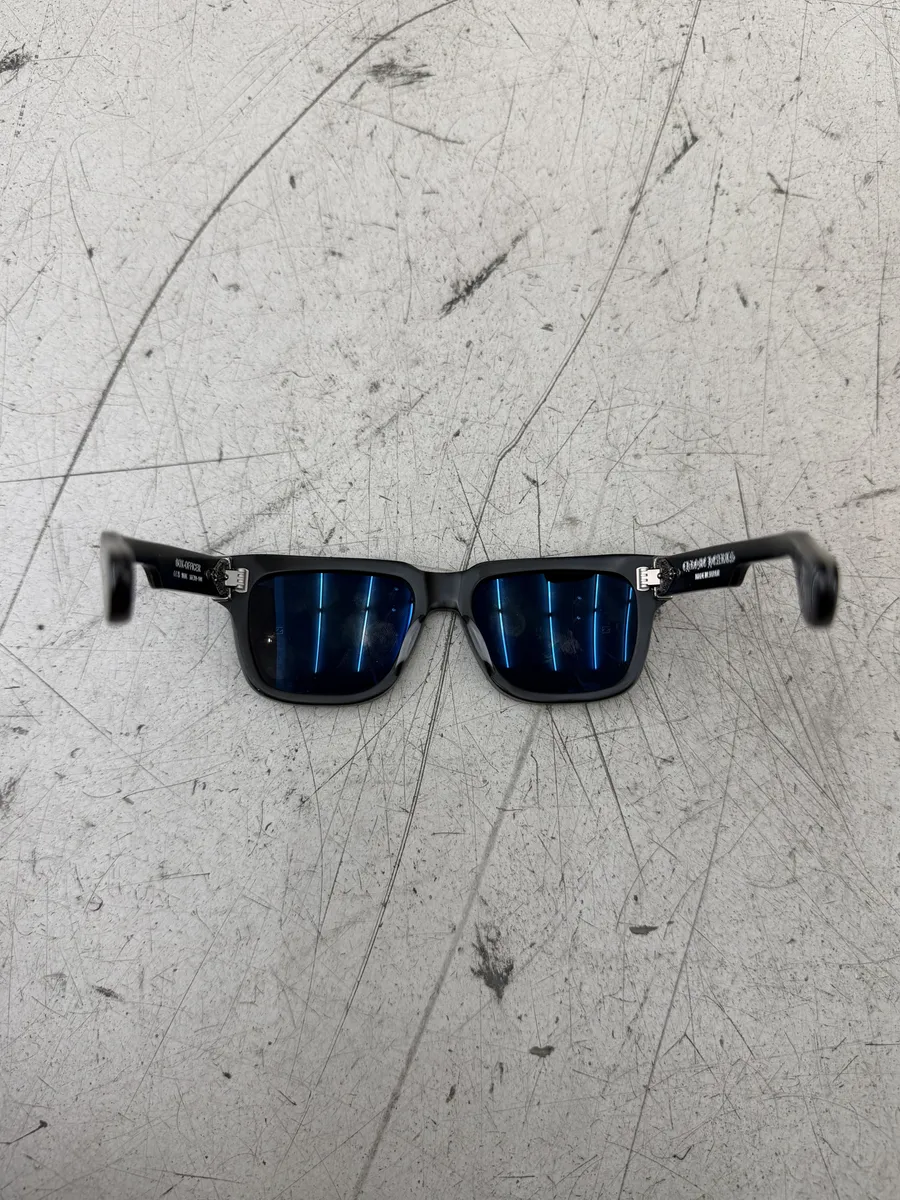 Chrome Hearts Box Officer Black Mat Sunglasses - Image 8