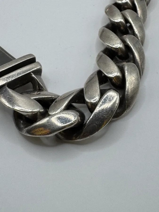 Chrome Hearts Cemetery Cross Silver Bracelet - Image 12