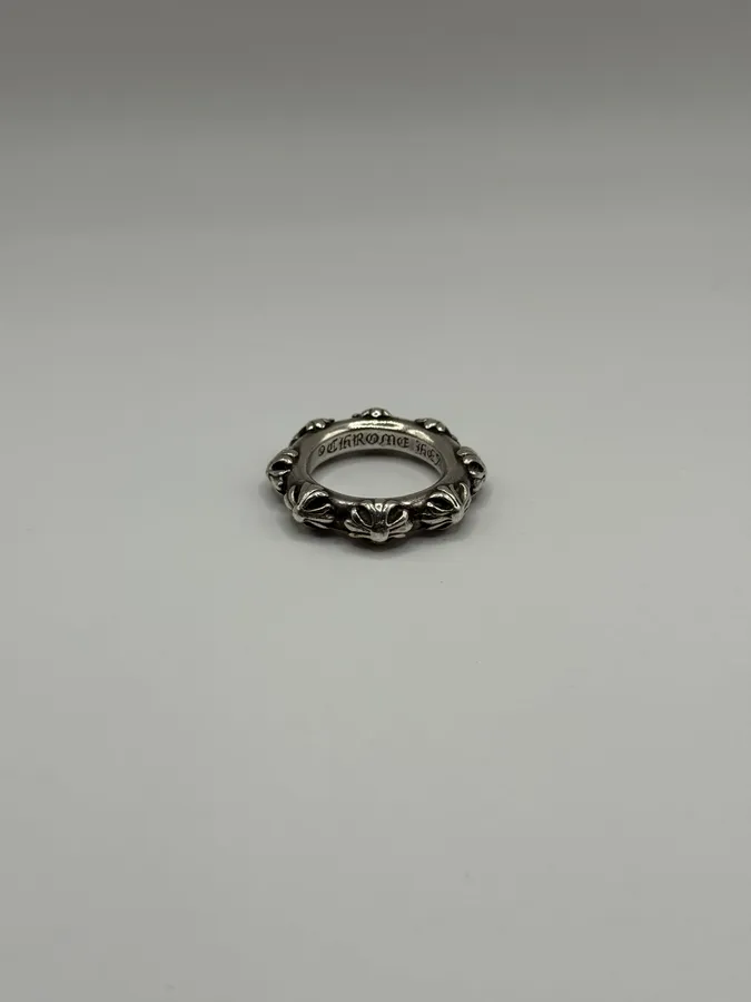 Chrome Hearts Cross Band Silver 925 Ring - Image 2