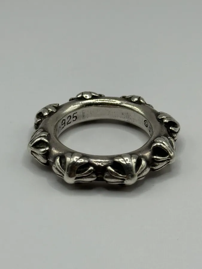 Chrome Hearts Cross Band Silver 925 Ring - Image 5