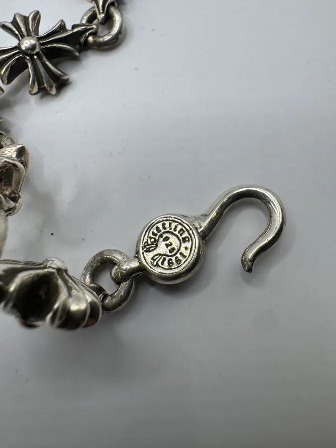 Chrome Hearts Cut Out Plus Silver Bracelet - Image 7