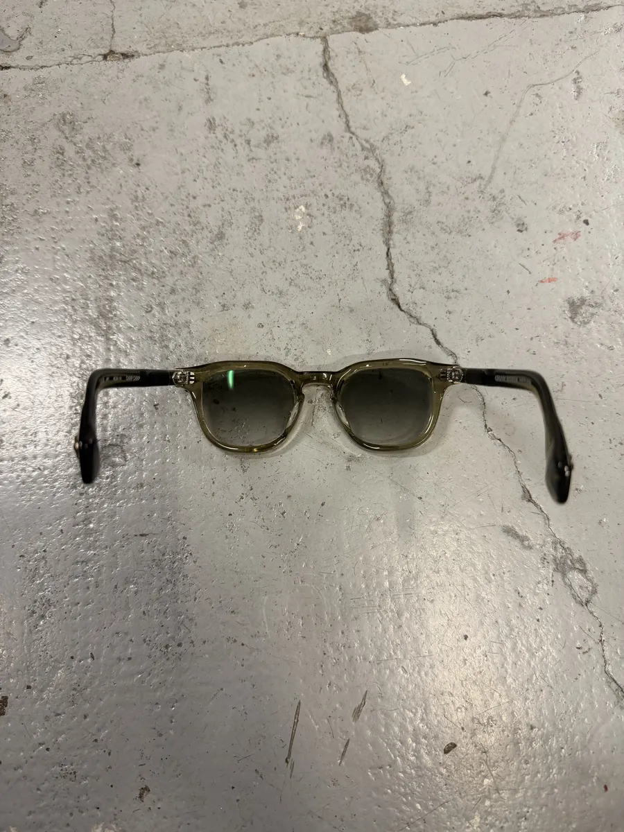 Chrome Hearts Faded Olive Green Chirp Chirp Sunglasses - Image 10