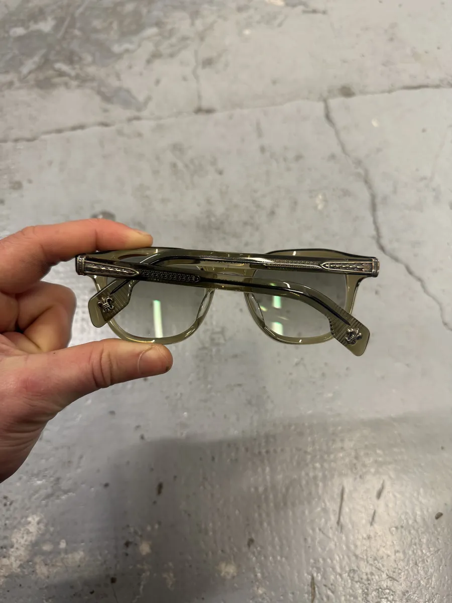 Chrome Hearts Faded Olive Green Chirp Chirp Sunglasses - Image 3