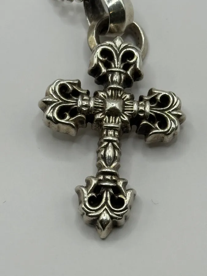 Chrome Hearts Filigree Cross Silver 925 Pendant - Image 8