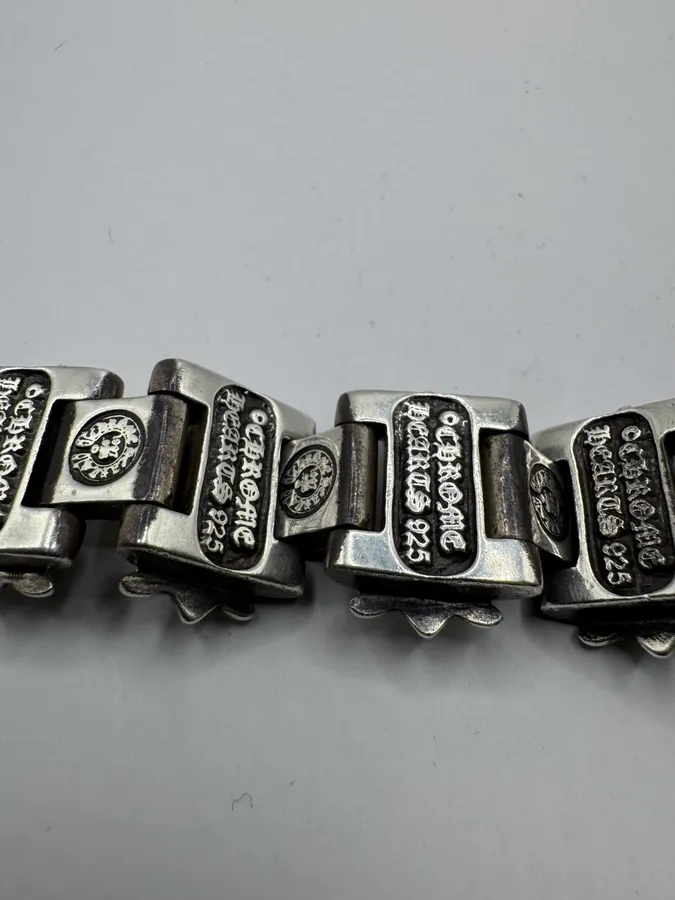 Chrome Hearts H-link Sliver 925 Bracelet - Image 10
