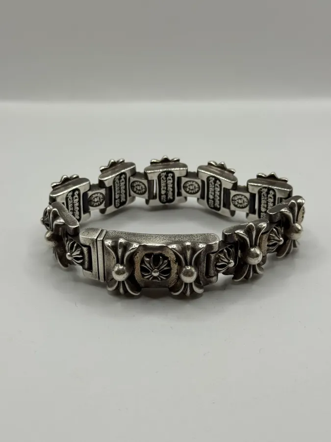 Chrome Hearts H-link Sliver 925 Bracelet - Image 13