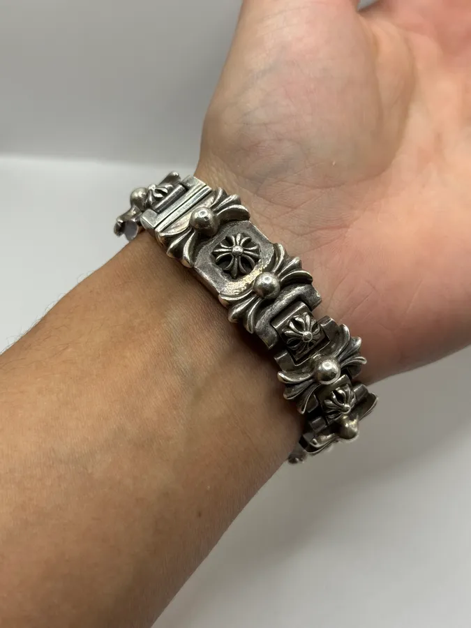 Chrome Hearts H-link Sliver 925 Bracelet - Image 4