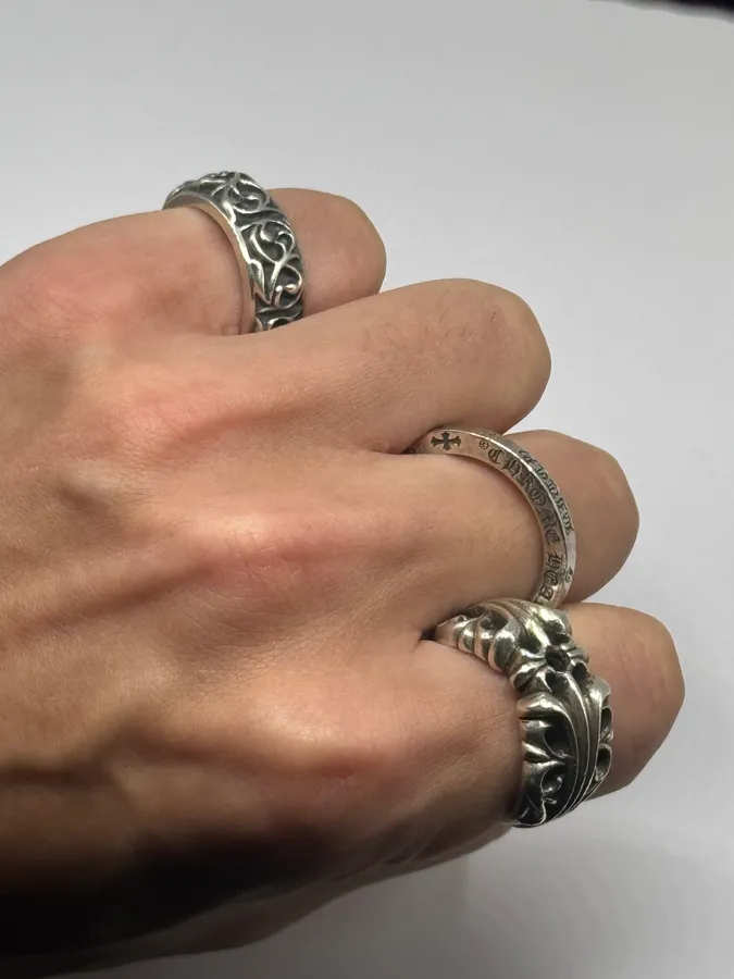 Chrome Hearts K&T Silver Ring - Image 3