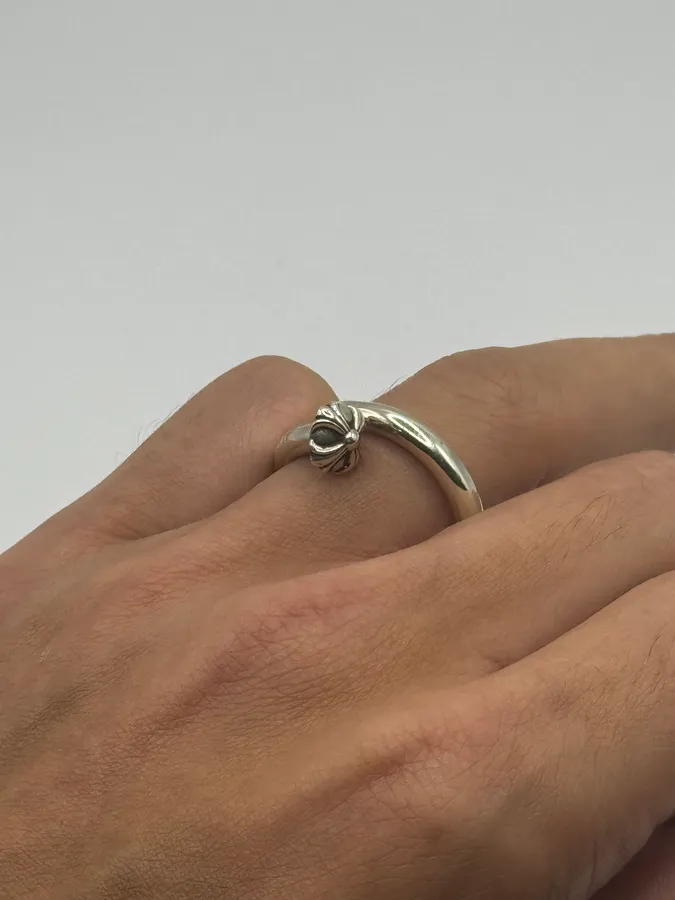 Chrome Hearts Nail Cross Silver Ring - Image 3