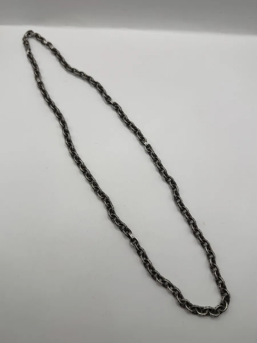 Chrome Hearts Paper Chain Silver Necklace - Image 12