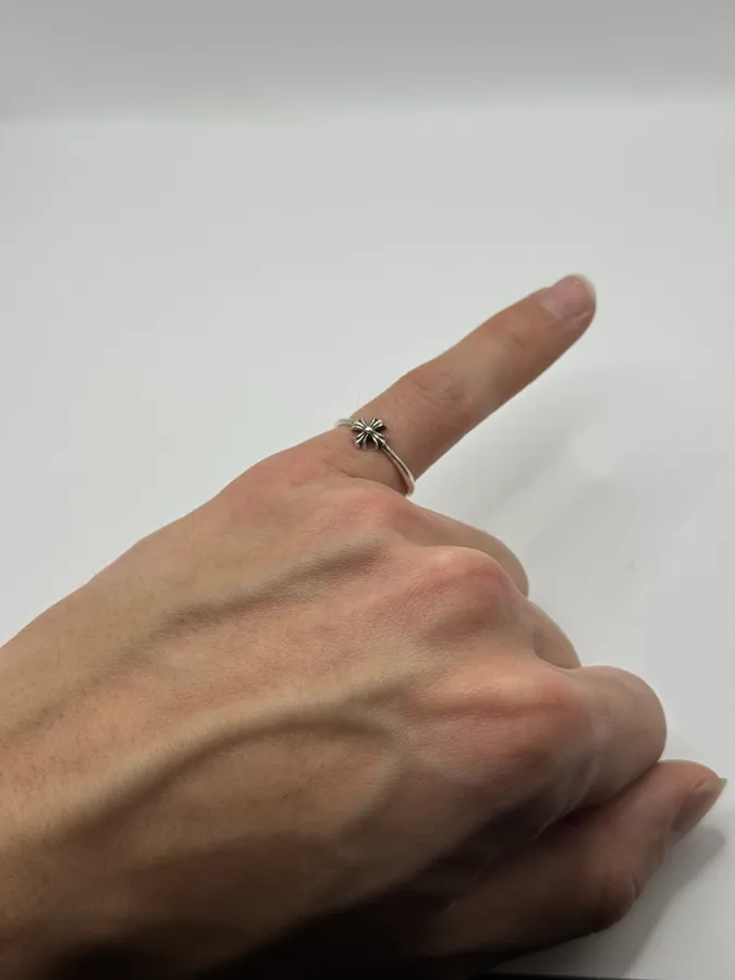 Chrome Hearts Plus Bubblegum Silver Ring - Image 2