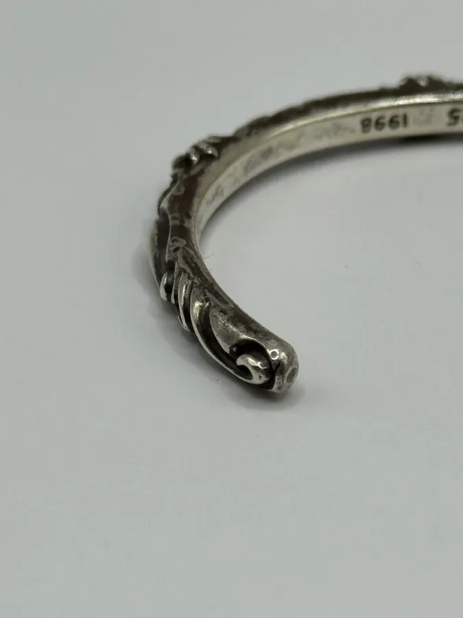 Chrome Hearts SBT Band Silver 925 Bangle Bracelet - Image 8
