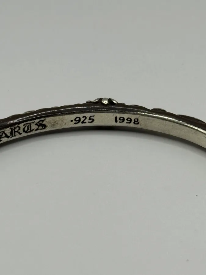 Chrome Hearts SBT Band Silver 925 Bangle Bracelet - Image 5