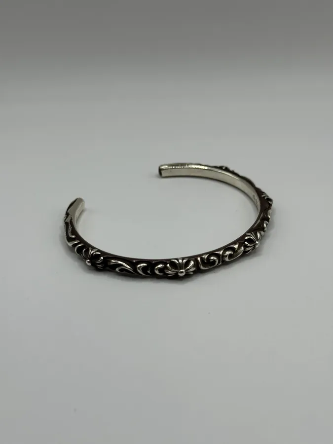 Chrome Hearts SBT Band Silver 925 Bangle Bracelet - Image 9