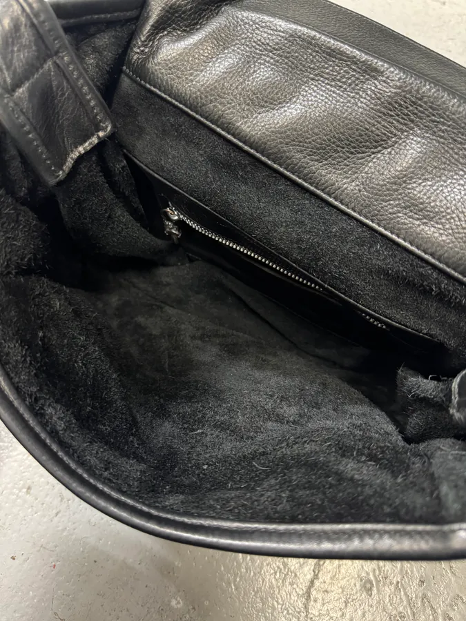 Chrome Hearts Tiny Gunslinger Strap Silver Daggers Black Leather Shoulder Bag - Image 15