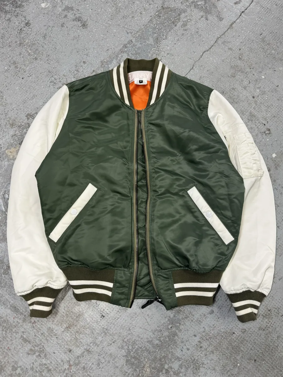 Comme des Garçons Ganryu White & Olive Bomber Jacket - Image 6